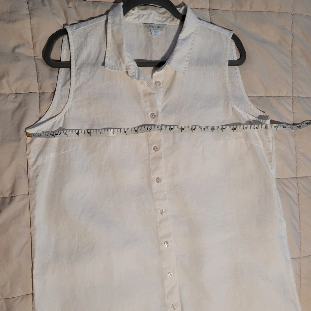 Garnet Hill Linen Shirtdress - Picture 5 of 9